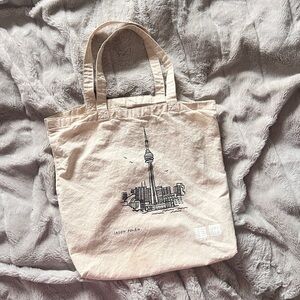 FREE UNIQLO x Jason Polan Cream Canvas Tote Bag